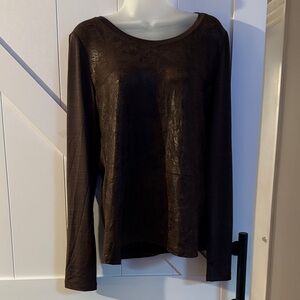 Patrizia Luca Brown Long Sleeve Top